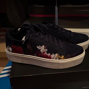 Kenneth Cole Navy Floral Women's Sneakers